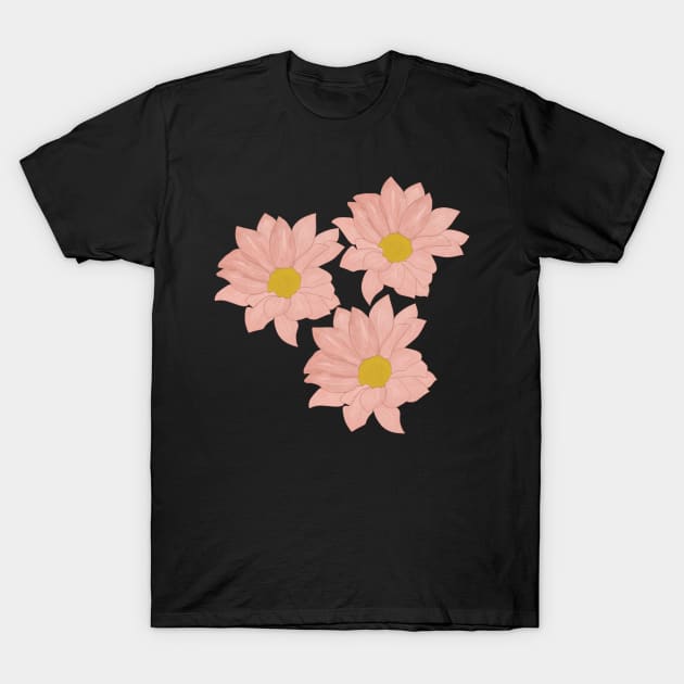 Little Pink Gerbera Daisy Flower T-Shirt by MariamChelidze
